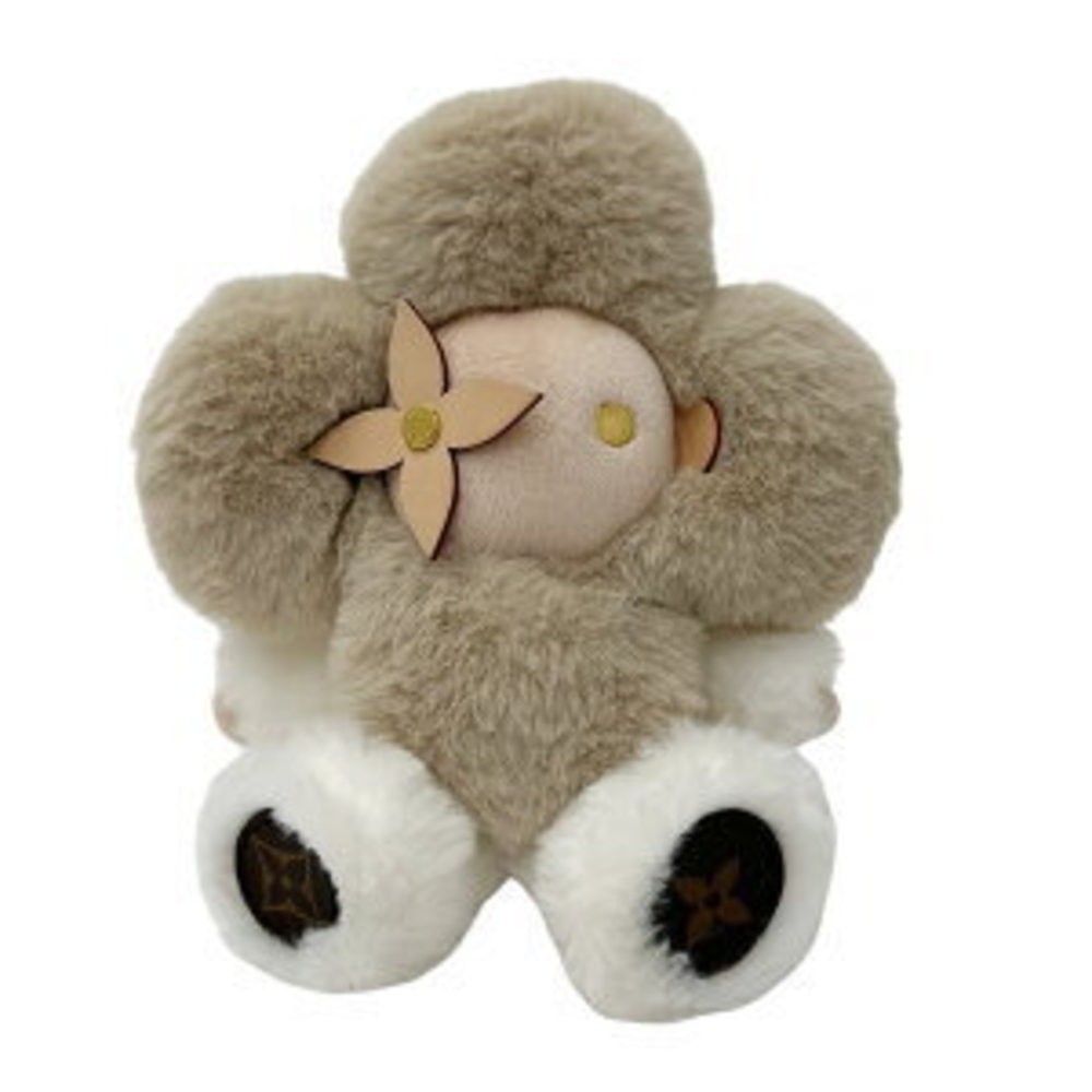 Louis Vuitton Doudou Vivienne Plush Toy Monogram Beige White